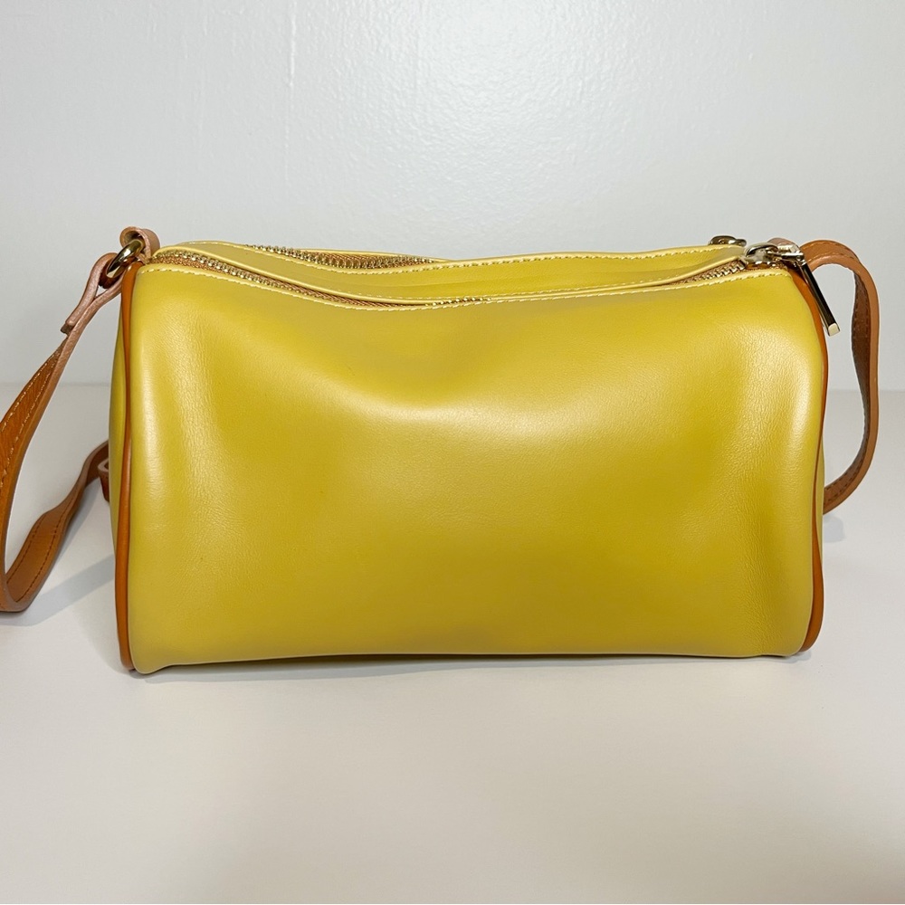 Valentina Leather Crossbody Mustard Yellow